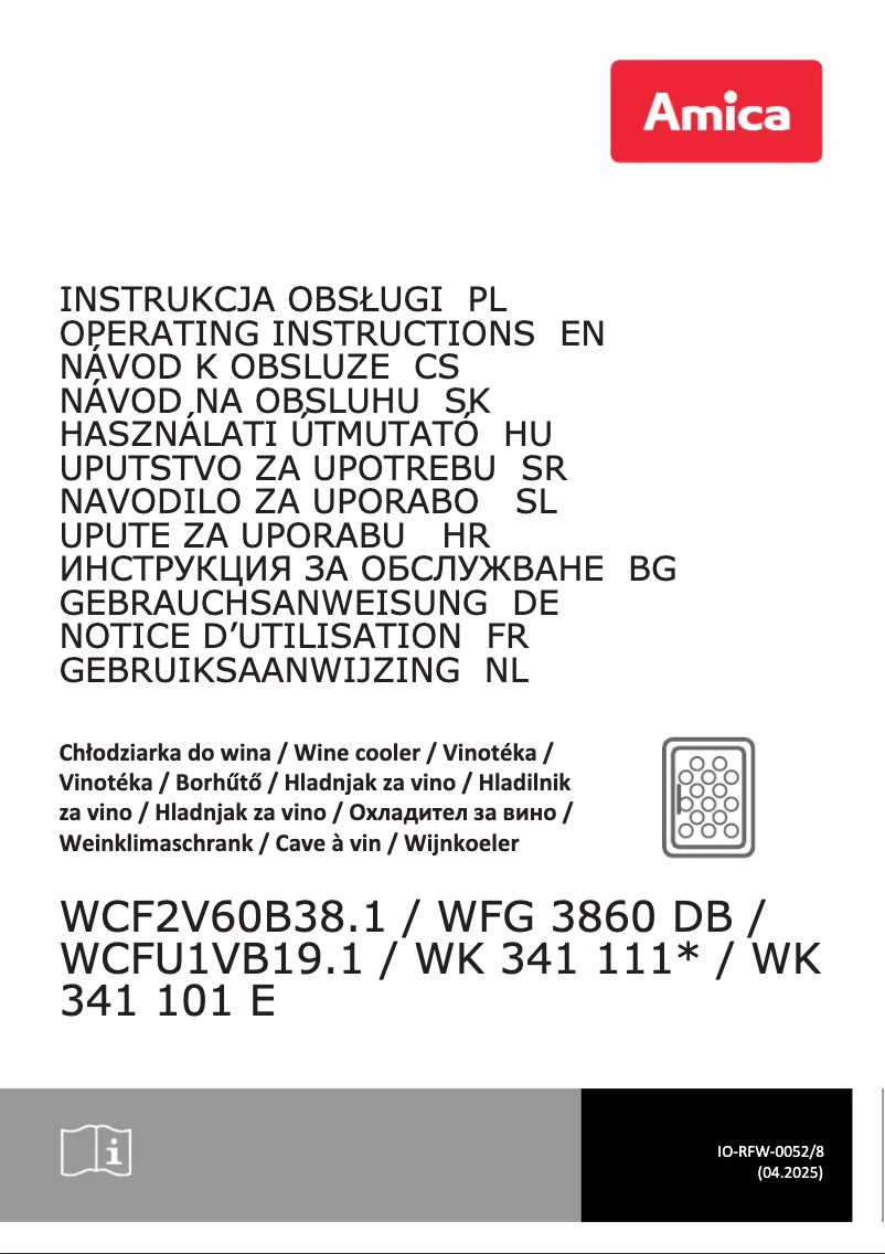 Página 1 del manual Ficha técnica Amica WCF1V30B19.1