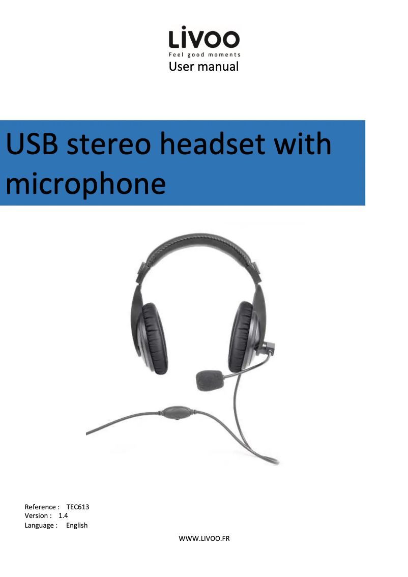 Imagen de la primera página del manual del dispositivo TEC613