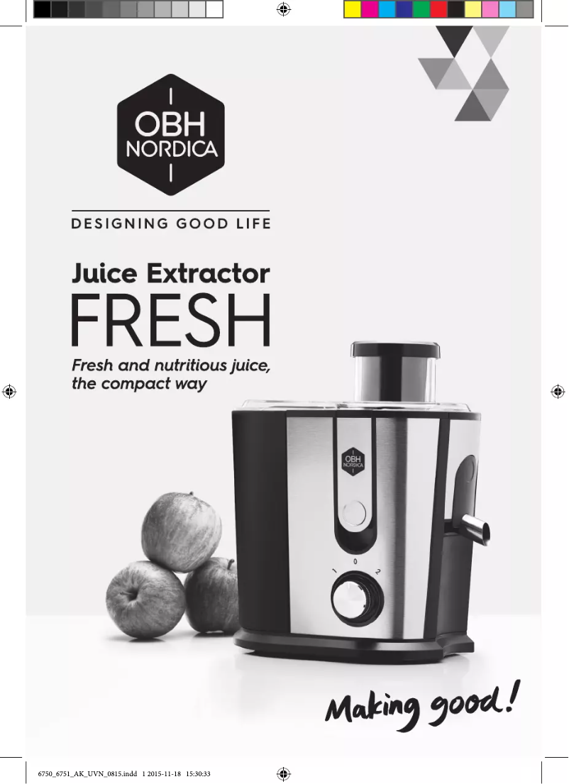 Página nº 1 - Manual de usuario OBH Nordica Fresh 6751