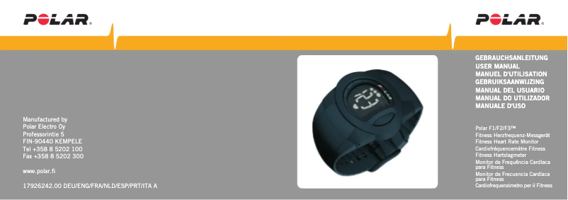Página nº 1 - Manual de usuario Polar F1