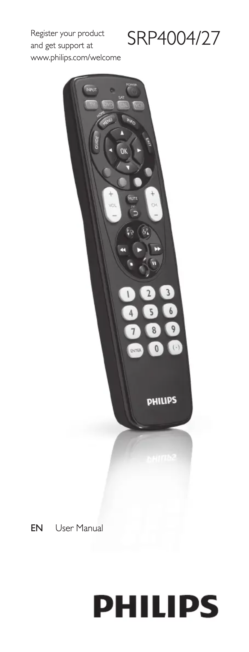 Página nº 1 - Manual de usuario Philips SRP4004WM