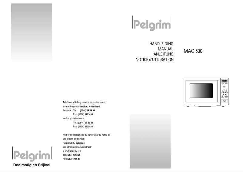 Imagen de la primera página del manual del dispositivo MAG530