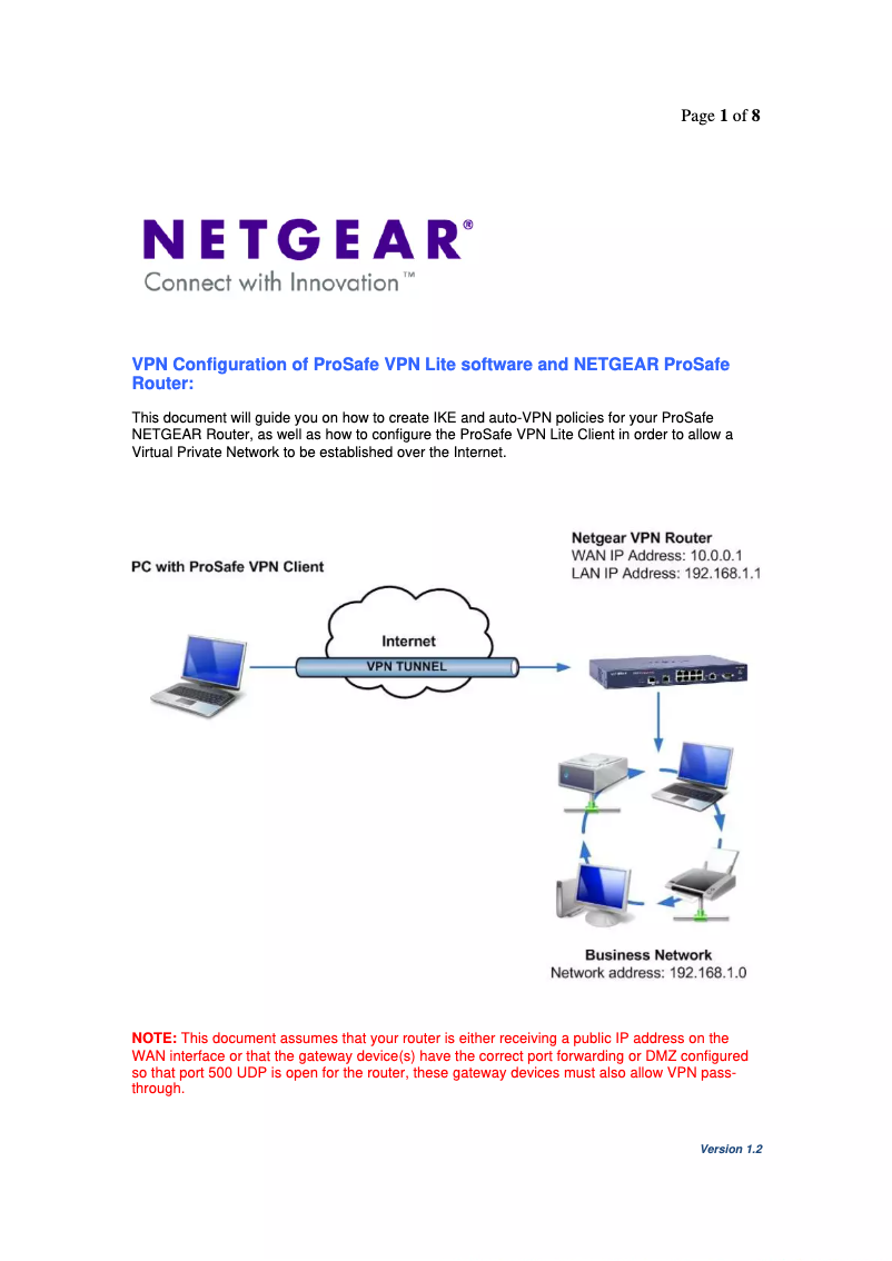 Página 1 del manual Instrucciones de seguridad Netgear UTM9S