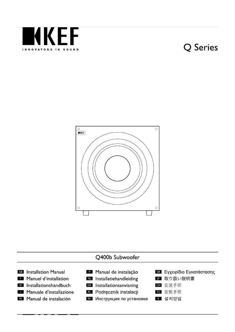 Imagen de la primera página del manual del dispositivo Q400B