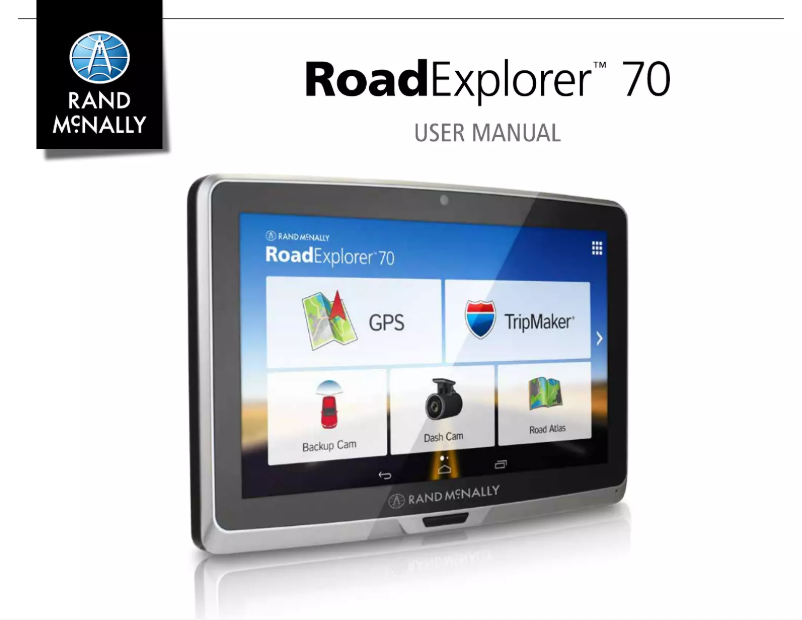 Página 1 del manual Manual de usuario Rand McNally RoadExplorer 80