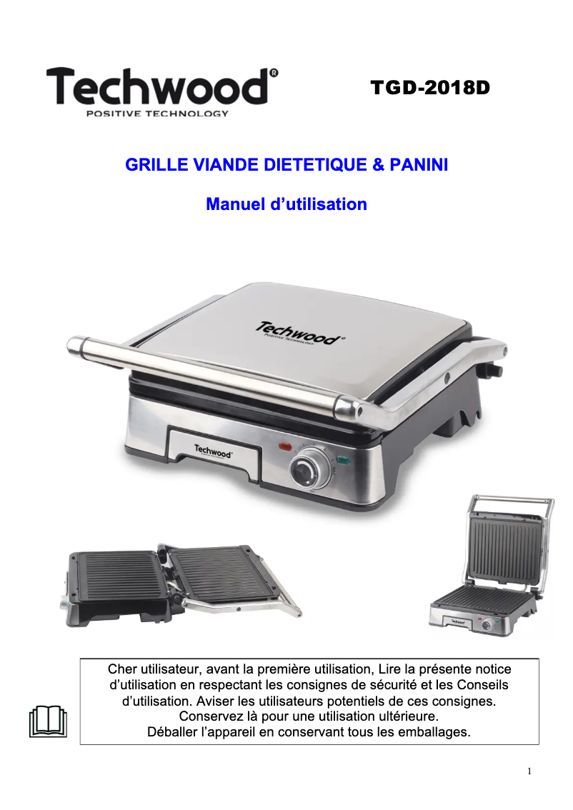 Imagen de la primera página del manual del dispositivo TPG-756