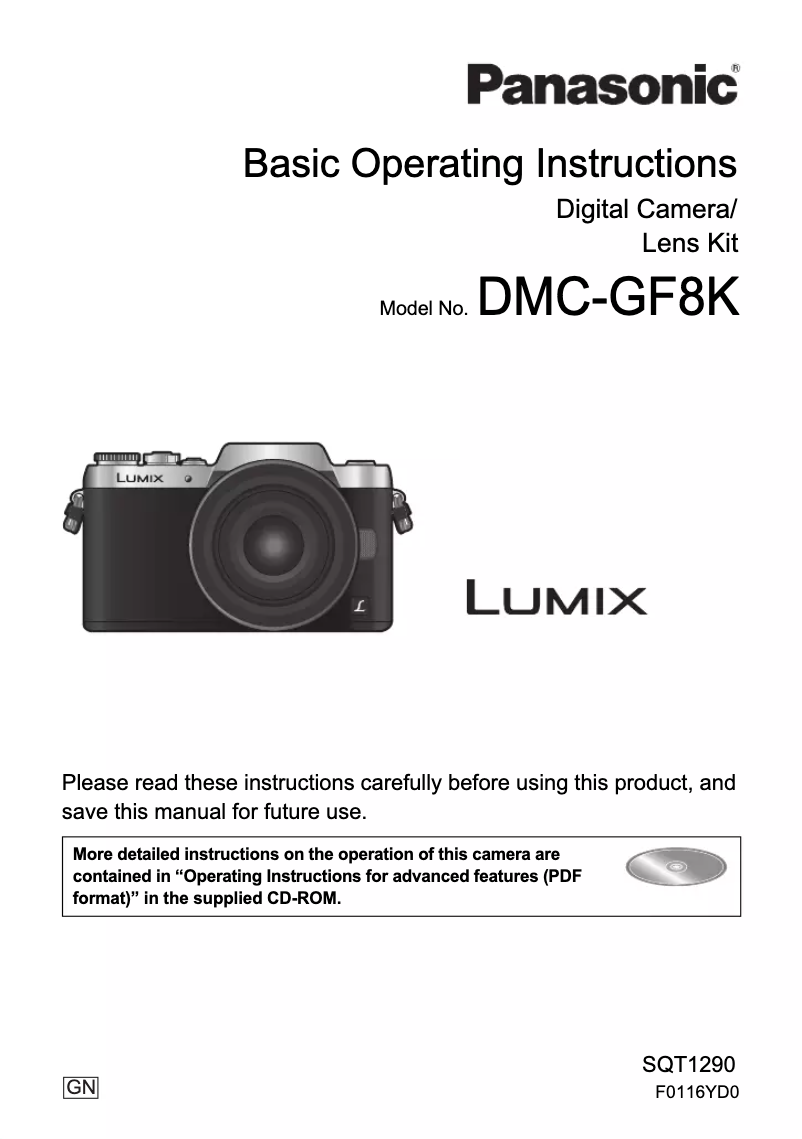 Imagen de la primera página del manual del dispositivo Lumix DMC-GF8K