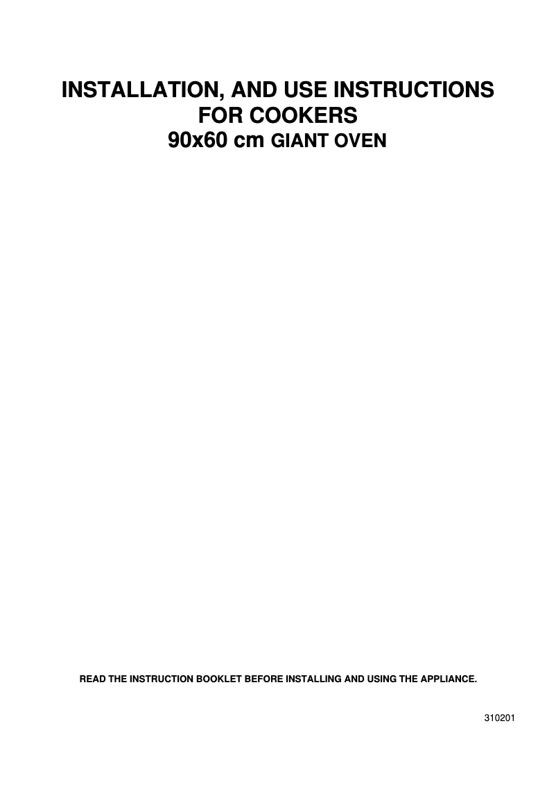 Página 1 del manual Instrucciones / montaje La Germania TUS96C71BX