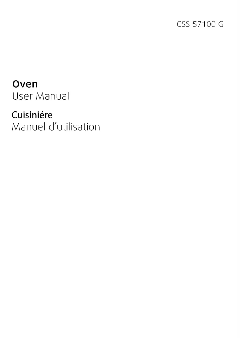 Imagen de la primera página del manual del dispositivo CSS 57100 GX