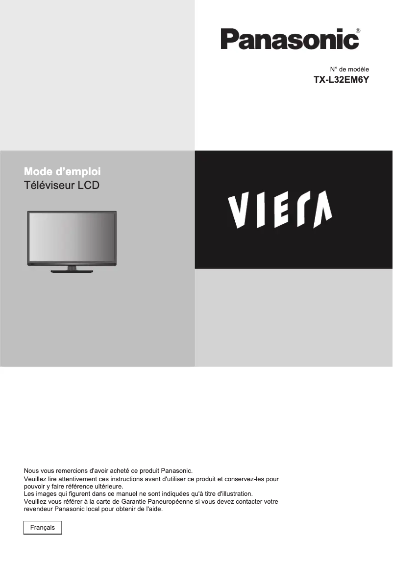 Imagen de la primera página del manual del dispositivo TX-L32EM6