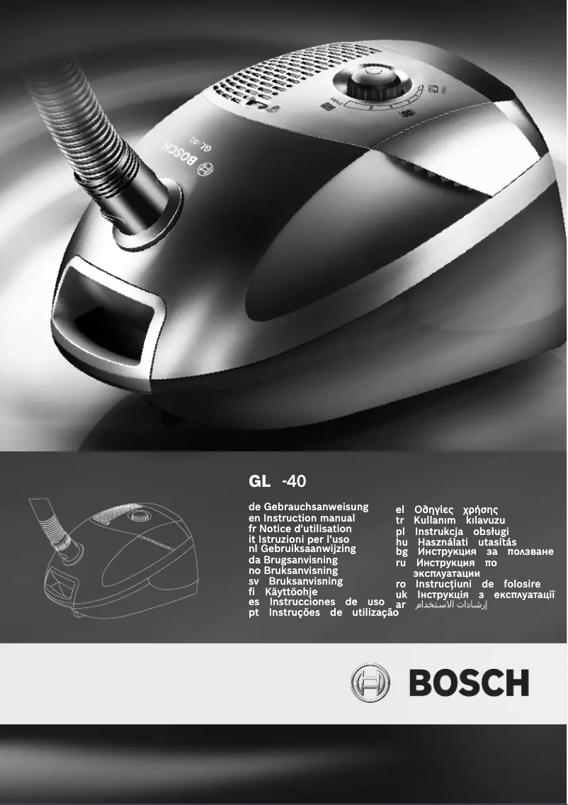 Página 1 del manual Manual de usuario Bosch BSGL 41674