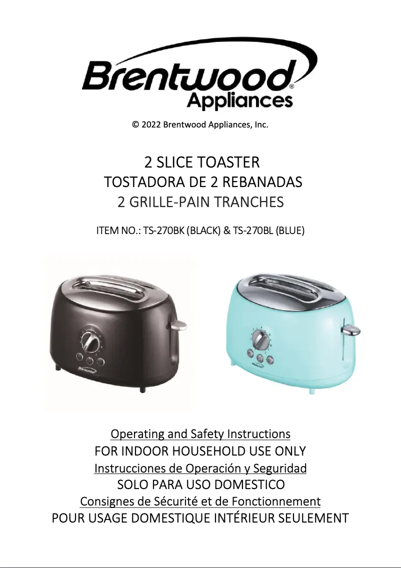 Imagen de la primera página del manual del dispositivo TS-270BL