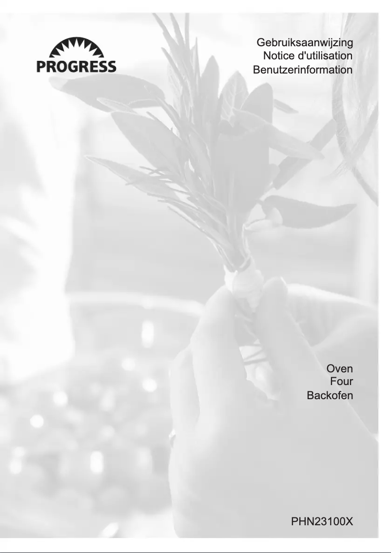 Página nº 1 - Manual de usuario Progress PHN23100X