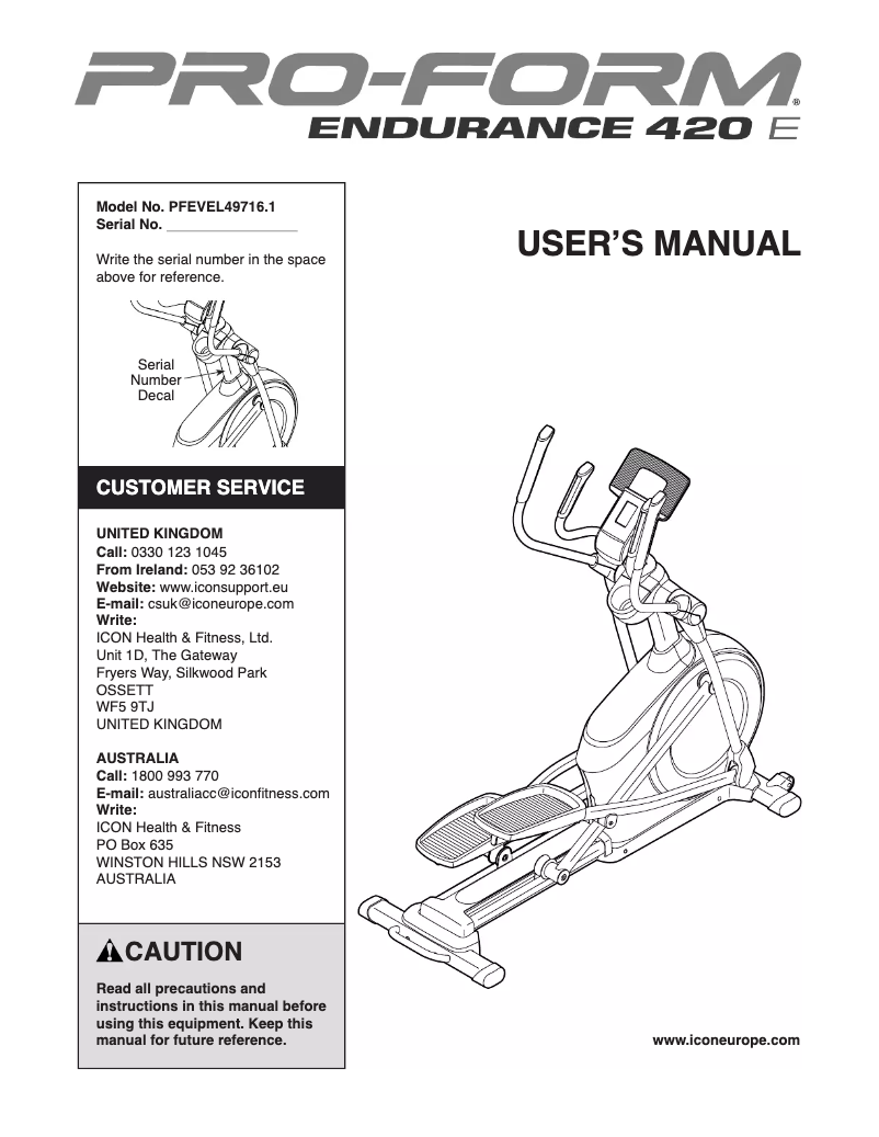 Imagen de la primera página del manual del dispositivo Endurance 420 E