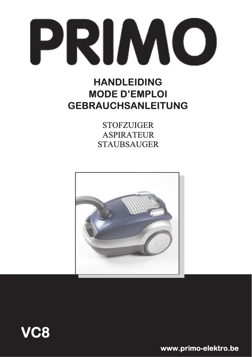 Imagen de la primera página del manual del dispositivo VC8