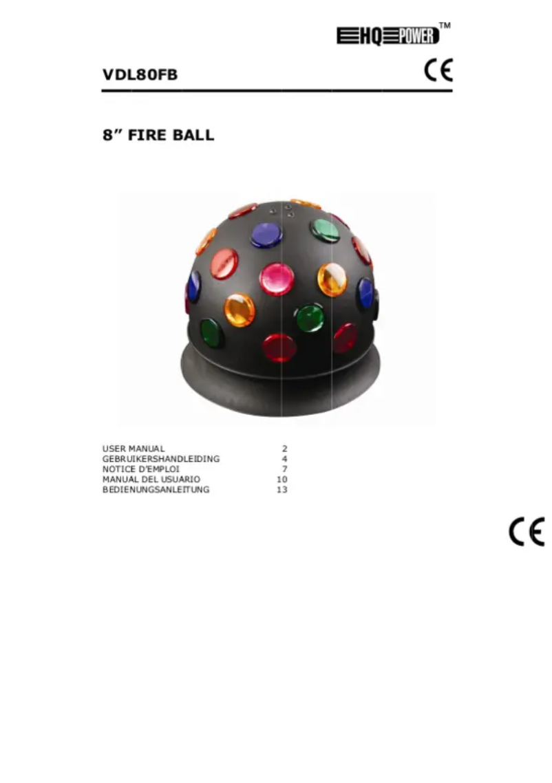 Página 1 del manual Manual de usuario Velleman VDL80FB