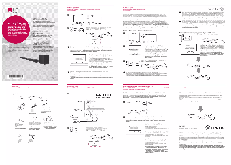 Imagen de la primera página del manual del dispositivo LAS950M