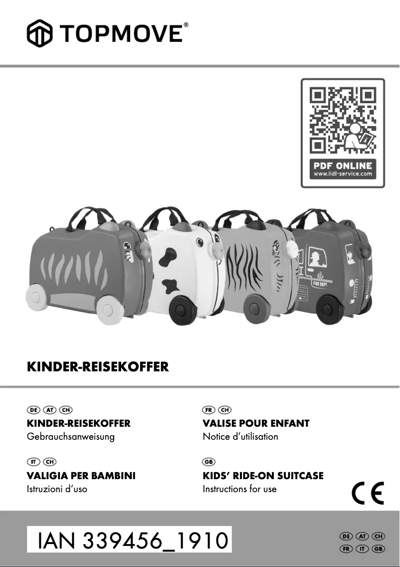 Página nº 1 - Manual de usuario Topmove IAN 339456