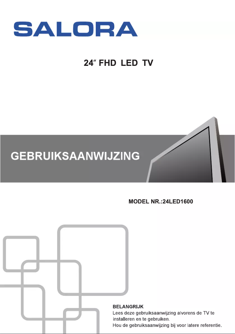 Página 1 del manual Manual de usuario Salora 24LED1600