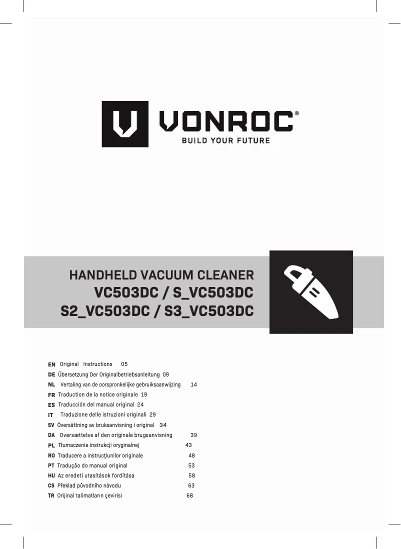 Página nº 1 - Manual de usuario Vonroc S2_VC503DC