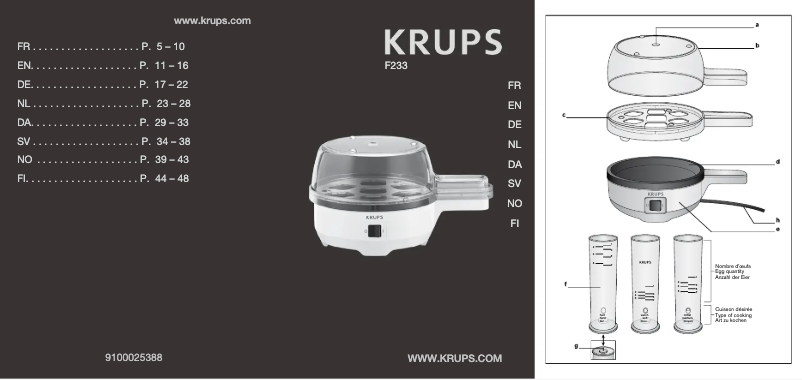 Página nº 1 - Manual de usuario Krups Ovomat Special F233