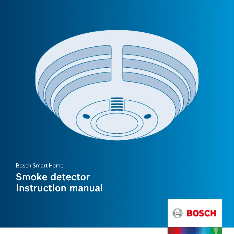Página nº 1 - Manual de usuario Bosch Smart Home Smoke Detector