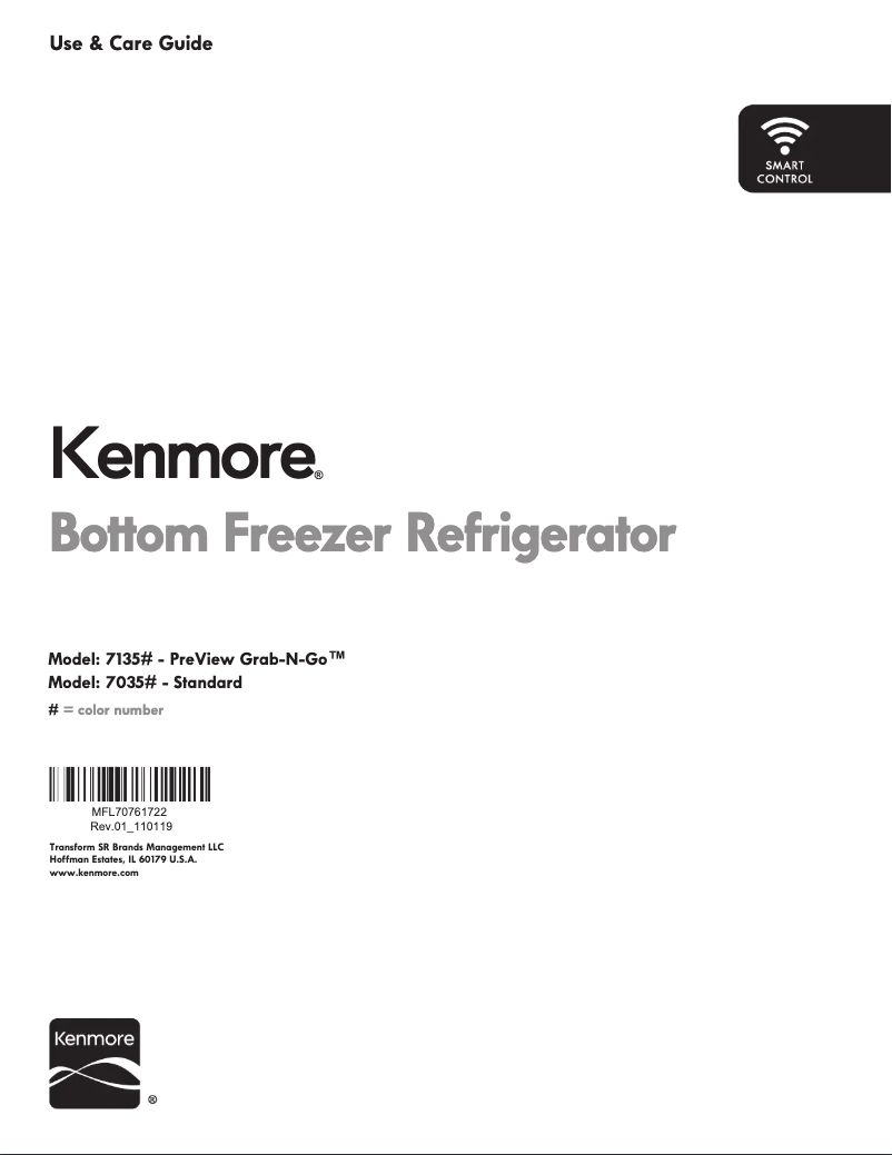 Página 1 del manual Manual de usuario Kenmore 71355