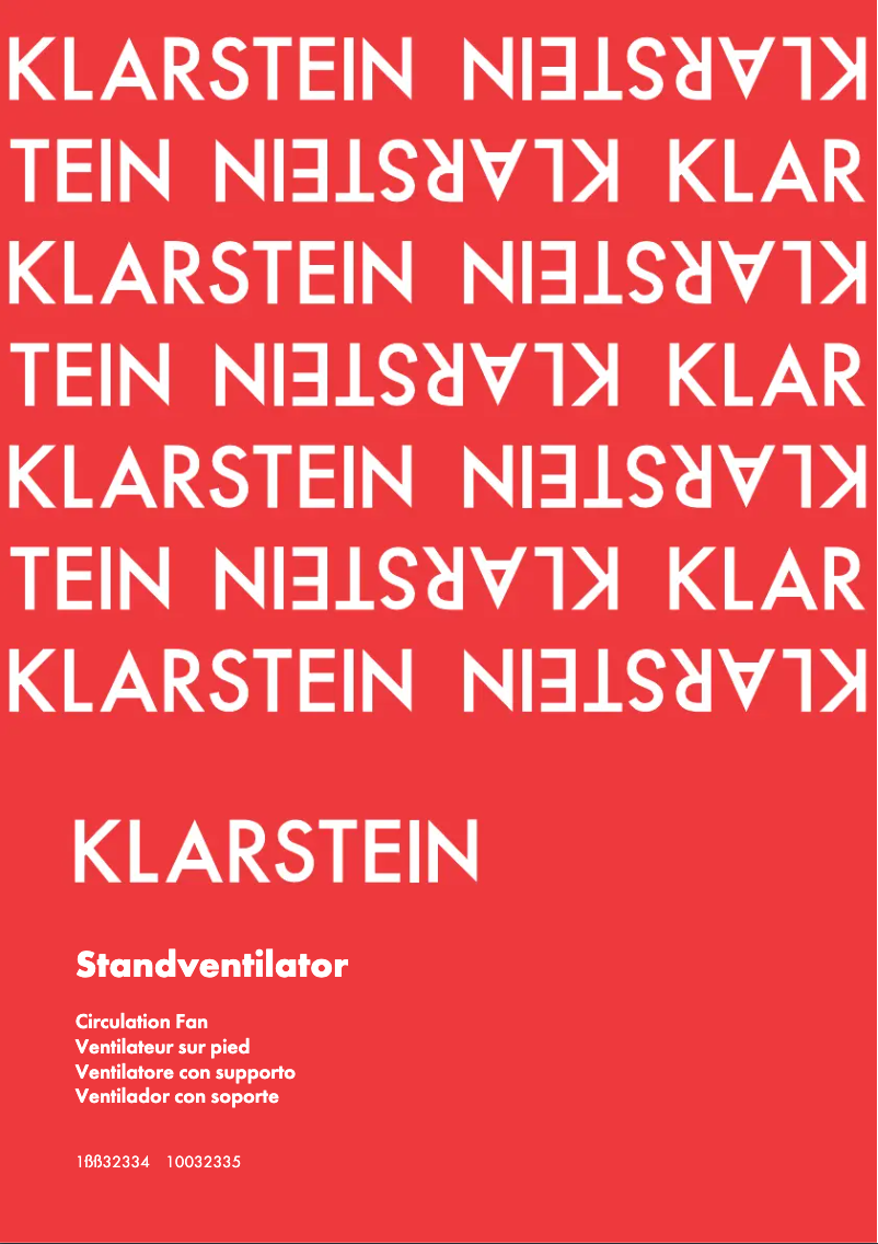 Página 1 del manual Manual de usuario Klarstein 10032335