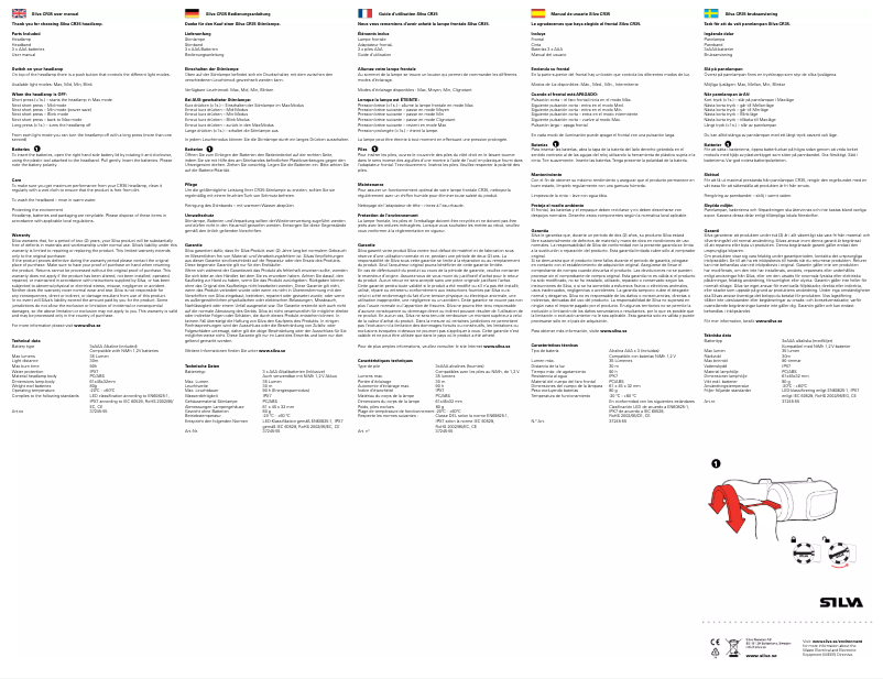 Página 1 del manual Manual de usuario Silva Pro Line CR35