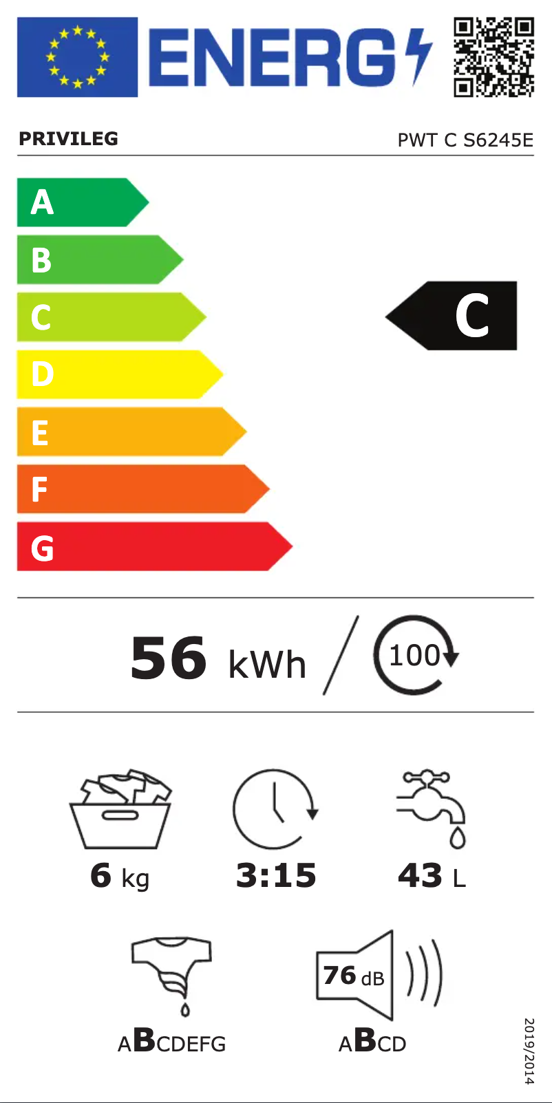 Imagen de la primera página del manual del dispositivo PWT C S6245E