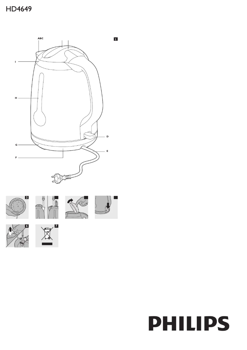 Imagen de la primera página del manual del dispositivo HD4649