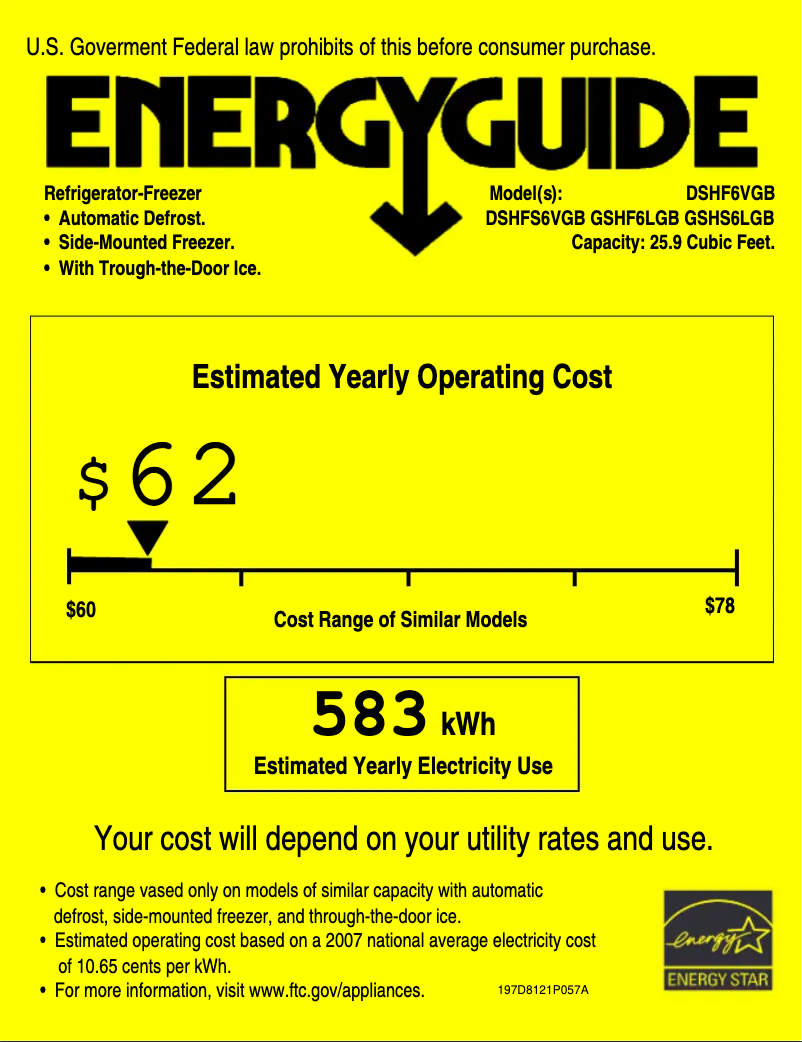 Imagen de la primera página del manual del dispositivo GSHS6LGBSS