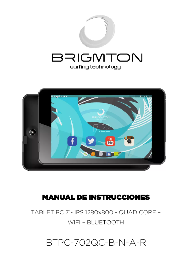 Página 1 del manual Manual de usuario Brigmton BTPC-702 QC