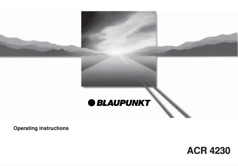 Página 1 del manual Manual de usuario Blaupunkt ACR 4230