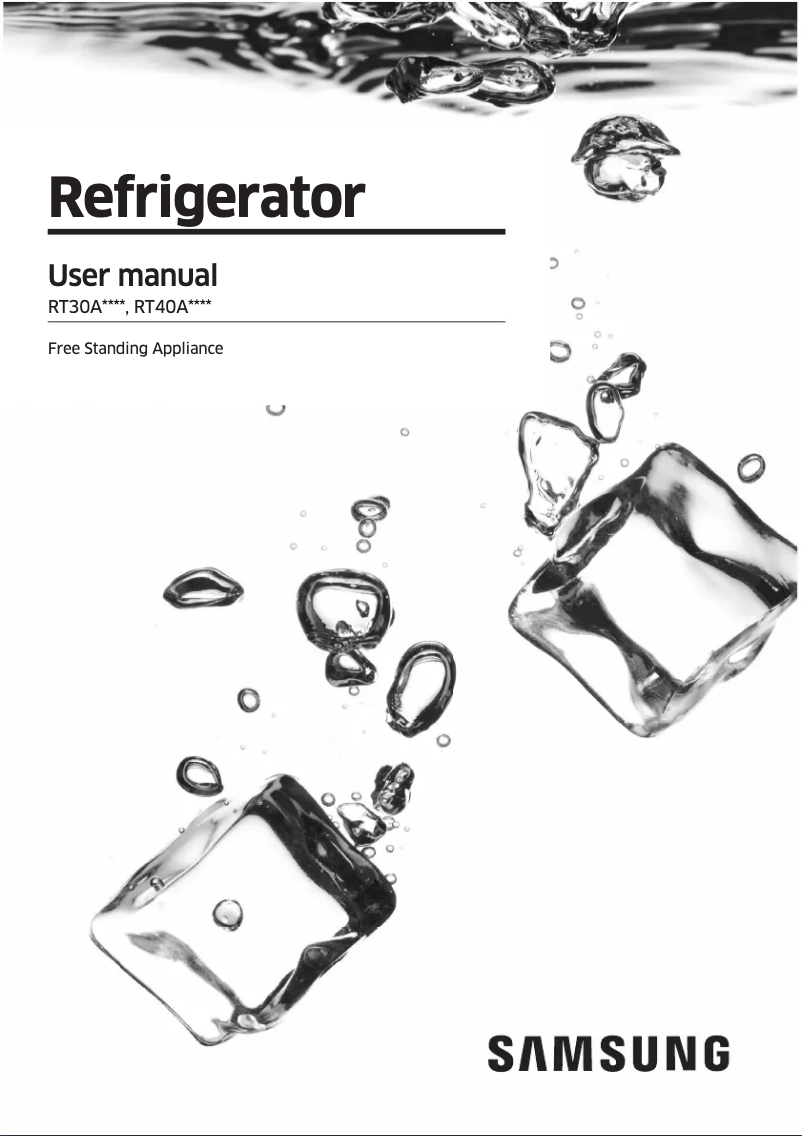 Página 1 del manual Manual de usuario Samsung RT30A3300SA