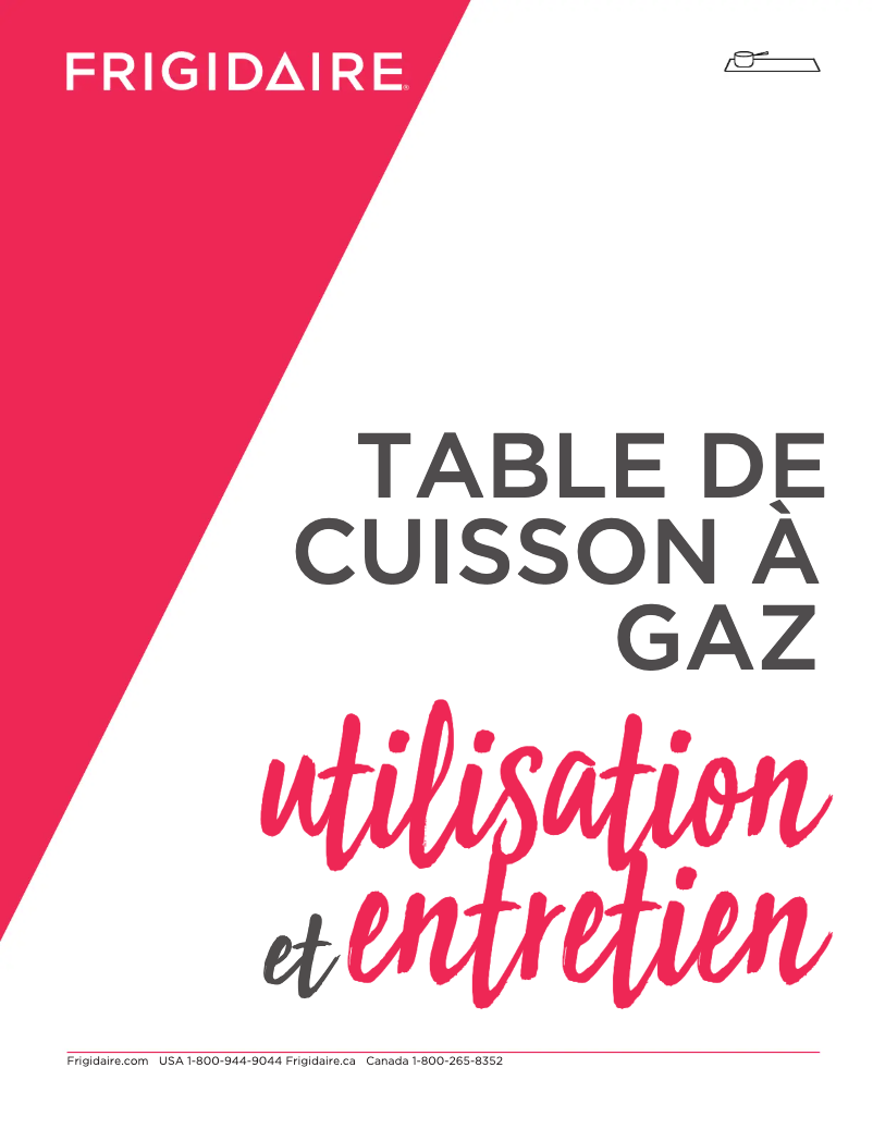 Imagen de la primera página del manual del dispositivo FCCG3027AW