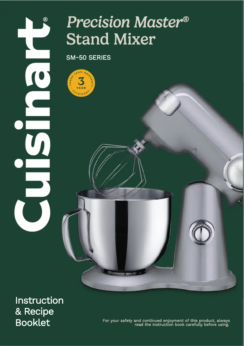 Página 1 del manual Manual de usuario Cuisinart Precision Master SM-50