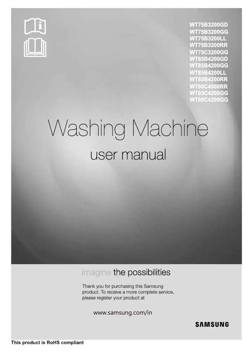 Imagen de la primera página del manual del dispositivo WT80B4200LL