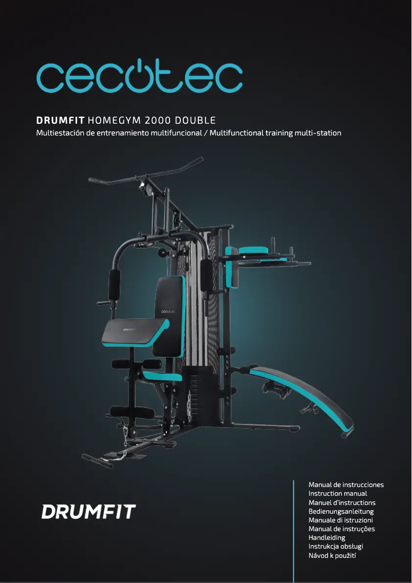 Página 1 del manual Manual de usuario Cecotec Drumfit HomeGym 2000 Double