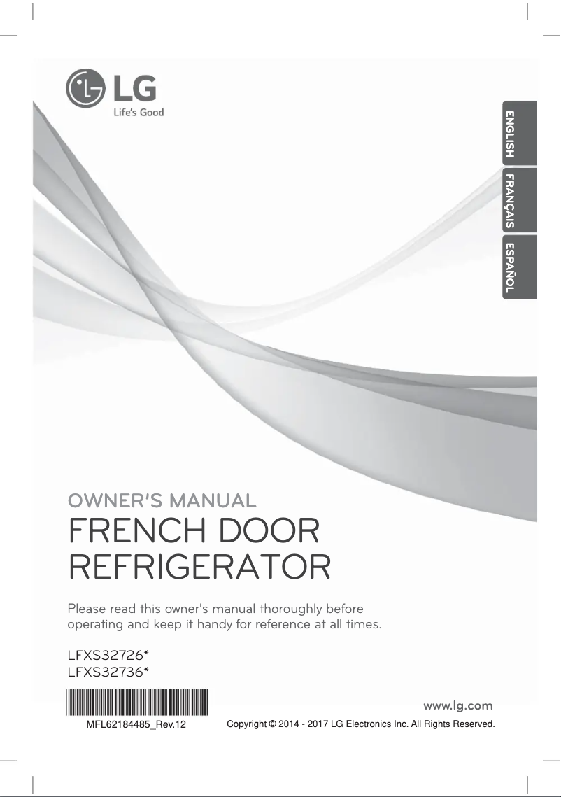 Imagen de la primera página del manual del dispositivo LFXS32726S