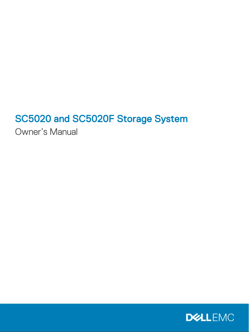 Página 1 del manual Manual de usuario Dell Compellent SC5020