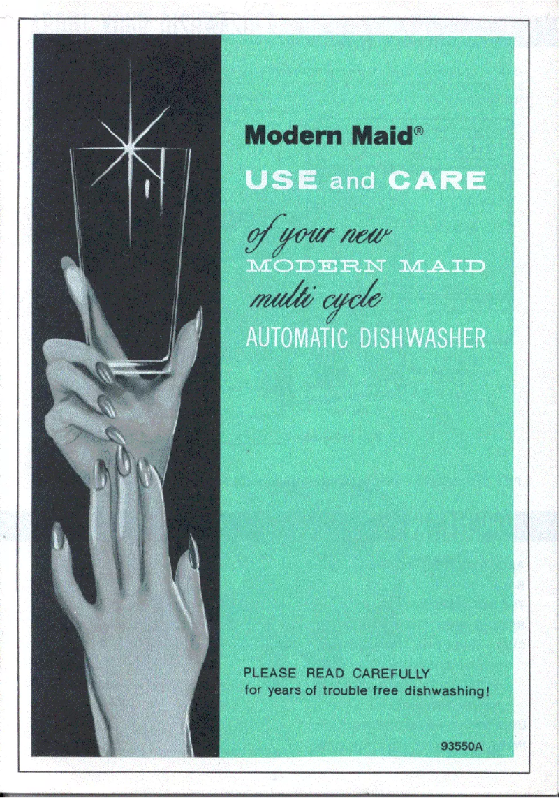 Página 1 del manual Manual de usuario Modern Maid ZDW-880-D