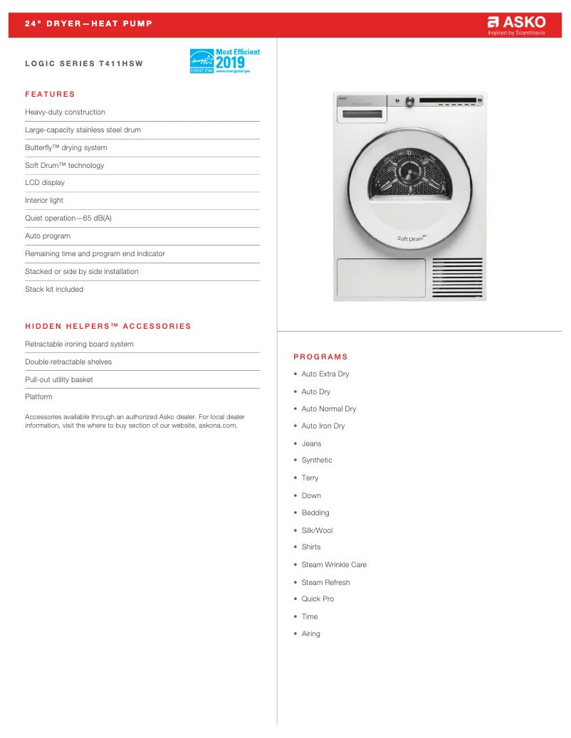 Imagen de la primera página del manual del dispositivo T411HSW