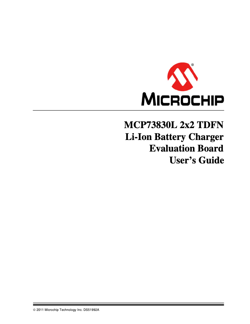 Página nº 1 - Manual de usuario Microchip MCP73830