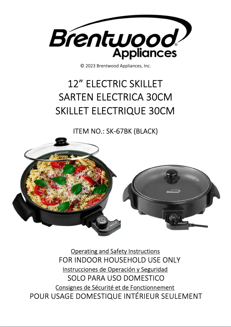 Imagen de la primera página del manual del dispositivo SK-67BK