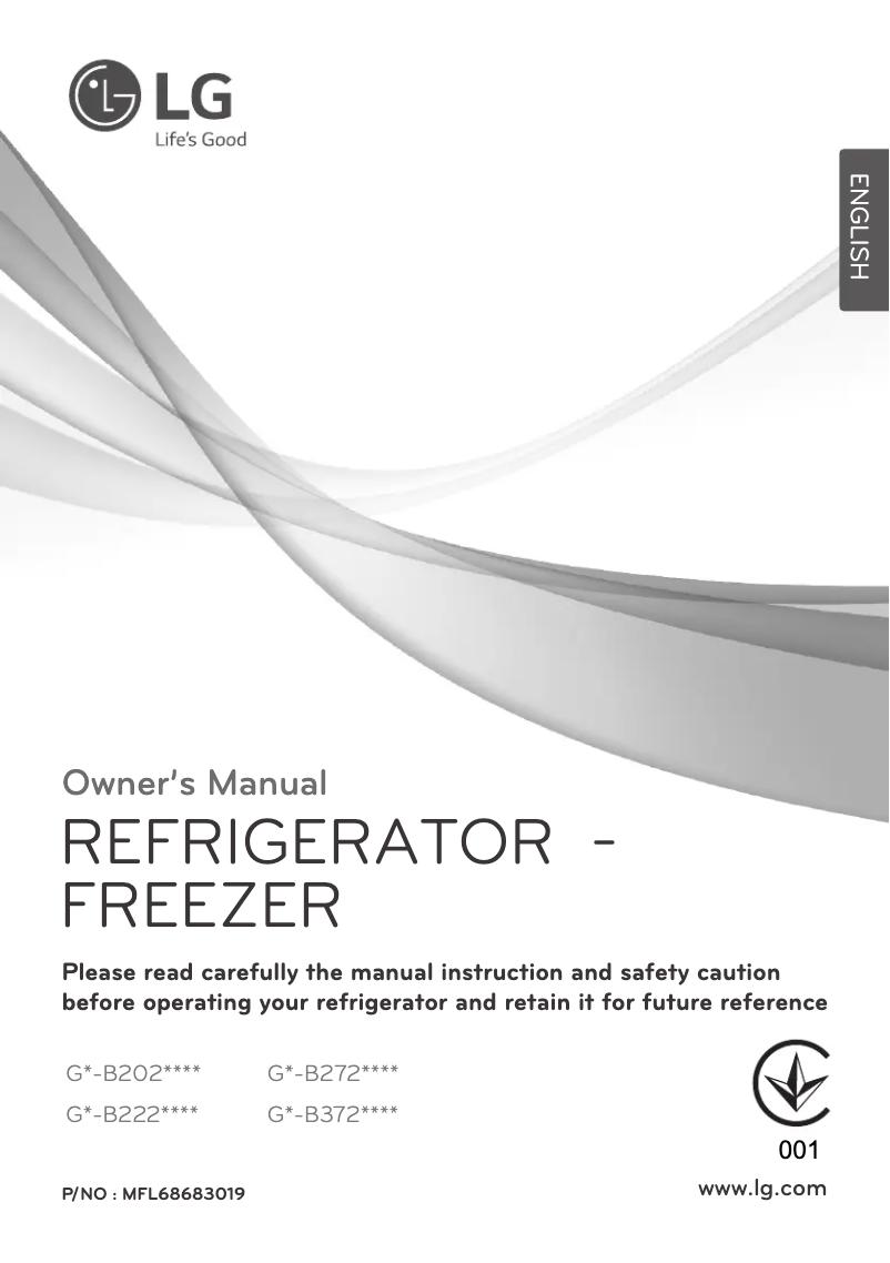 Página nº 1 - Manual de usuario LG GN-B222SQCR