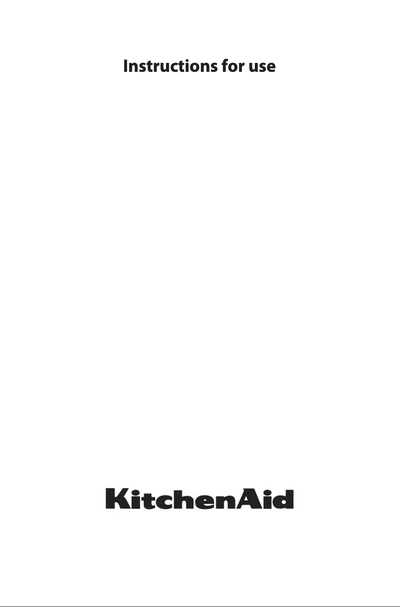 Página 1 del manual Manual de usuario KitchenAid KOHSP 60601