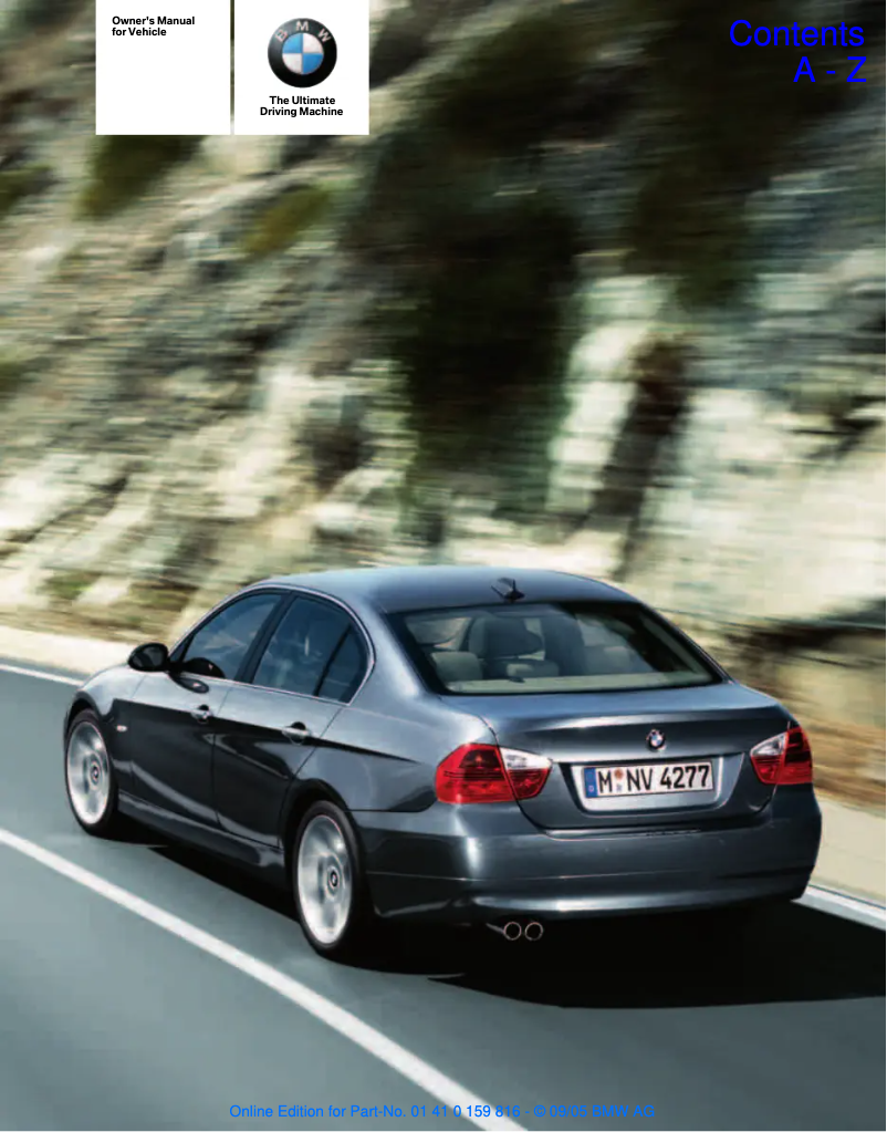 Imagen de la primera página del manual del dispositivo 330xi iDrive Sedan (2006)