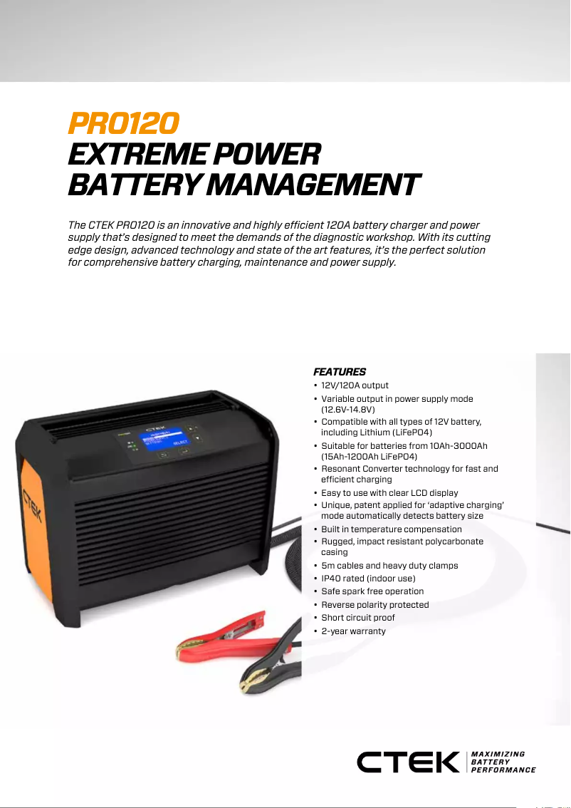 Imagen de la primera página del manual del dispositivo PRO120