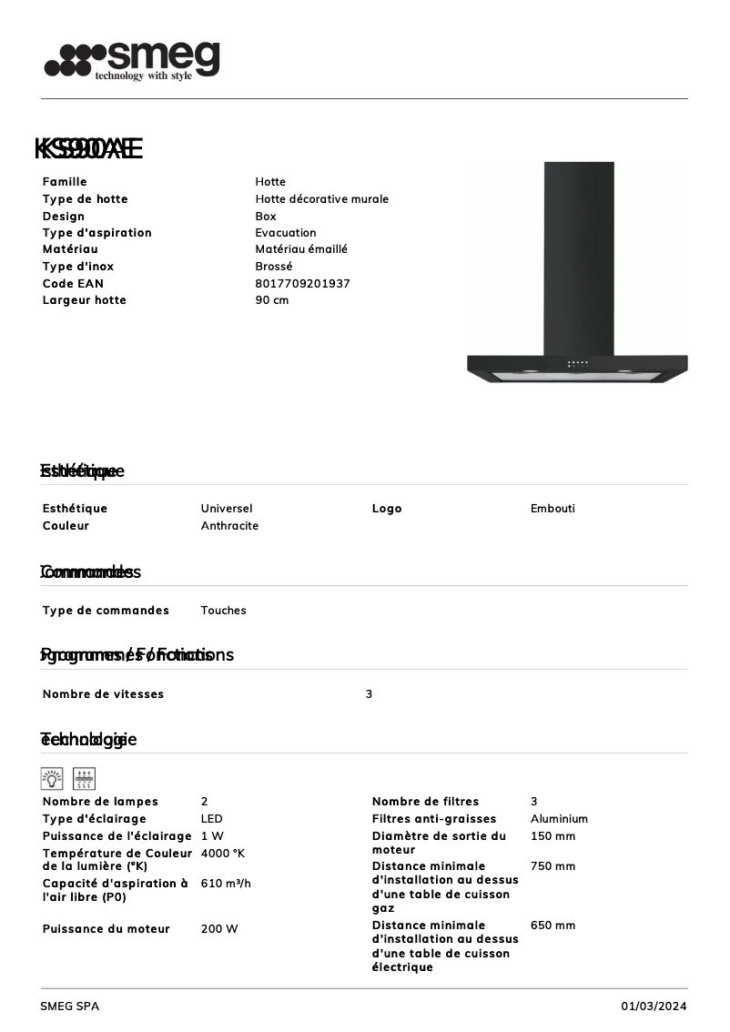 Imagen de la primera página del manual del dispositivo KS90AE